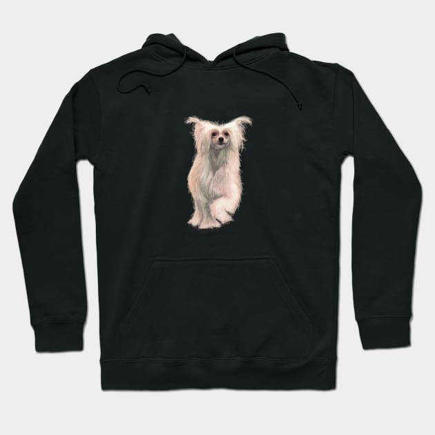 The Chinese Crested Powerpuff Dog Hoodie by Elspeth Rose Design
